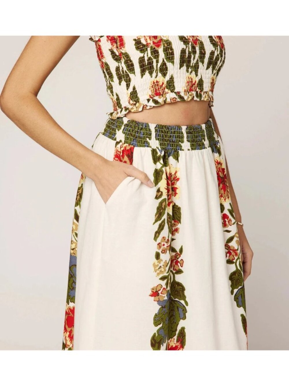 Cleobella Ruby Midi Skirt Set in Juliet Print Small New Womens Maxi Floral - Picture 8 of 10